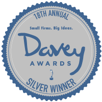 Silver Davey Award Sticker